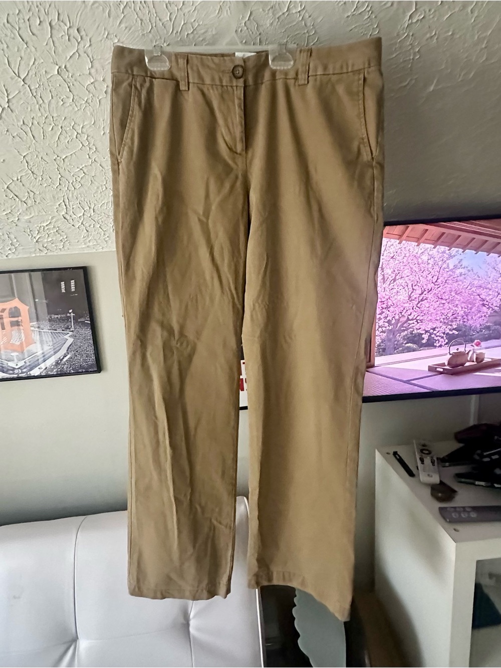 Lands' End women’s Chinos in Tan